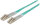 INTELLINET LWL Anschlusskabel LC/LC 3m  Multimode OM3 aqua