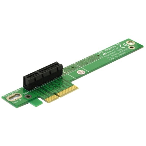 DELOCK Riser Karte PCI Express x4 > x4 90° links gewinkelt