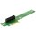 DELOCK Riser Karte PCI Express x4 > x4 90° links gewinkelt