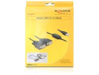 DELOCK USB Kabel A -> 2x D-Sub9 St/St 1.40m