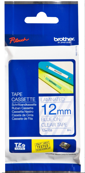 Brother Label blau/tran. 12mm