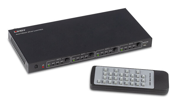 LINDY Matrix Switch HDMI 1.4 10.2G 4x4 4K2K@30 1080p@120