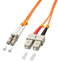 LINDY LWL-Duplexkabel LC/SC OM2 1m  50/125æm Multimode