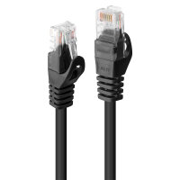 LINDY Patchkabel Cat6 U/UTP Basic schwarz 1.00m