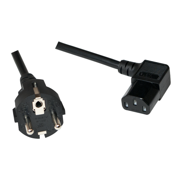 Logilink Netzkabel CEE7/7 Stecker auf C13 Buchse, 5m schwarz