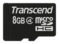 SD microSD Card   8GB Transcend SDHC Class4  (ohne Adpater)