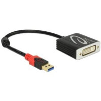 DELOCK USB3.0 Kabel A -> DVI(24+5) St/Bu 0.20m schwar