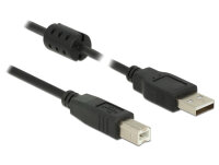 DELOCK USB Kabel A -> B St/St 5.00m schwarz