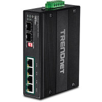 TRENDnet Industrie Switch  4 Port Gbit Unman. L2 PoE+ Metall