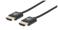 MANHATTAN HDMI-Kabel ultradünn mit Ethernet 1 m....