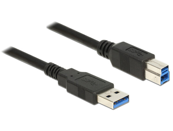 DELOCK USB Kabel USB3.0 A -> B St/St 0.50m schwarz
