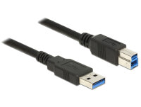 DELOCK USB Kabel USB3.0 A -> B St/St 2.00m schwarz
