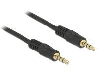DELOCK Klinkekabel 3,5mm -> 3,5mm St/St 1.00m schwarz