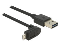 DELOCK USB Kabel  A -> Micro-B St/St 3.00m 90°gew....