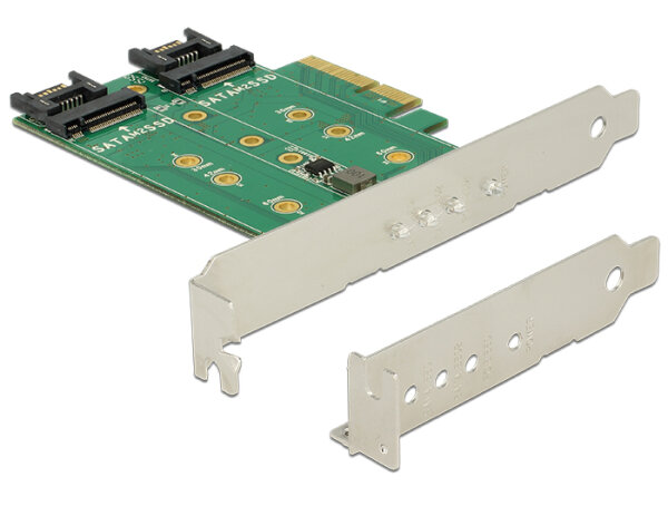 PCI Expr Card Delock 3x M.2 Slot Low Profile