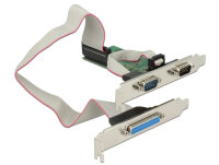 DELOCK PCI Expr Card 2x D-Sub9 + 1x D-Sub25