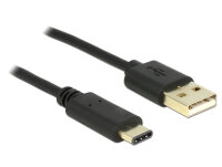 DELOCK USB Kabel A -> C St/St 2.00m schwarz