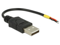 DELOCK USB Kabel A -> 2x offene Kabelenden Strom 0.10