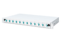 DIGITUS LWL Spleißbox 1HE bestückt 12x LC DX...
