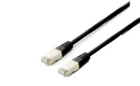 Equip Patchkabel Cat6A Plat.S/FTP 2xRJ45 10.00m schwarz...