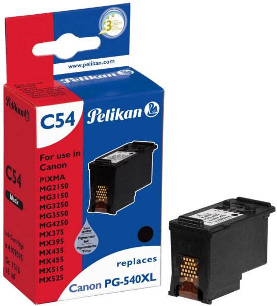 Pelikan Patrone Canon C54 PG540XL bk schwarz remanufactured