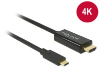 DELOCK USB Kabel C -> HDMI-A 4K 30Hz St/St 1.00m sw