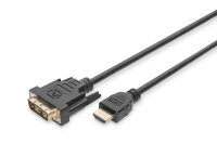 DIGITUS HDMI-Kabel A->DVI(18+1)   St/St  2.0m schwarz...