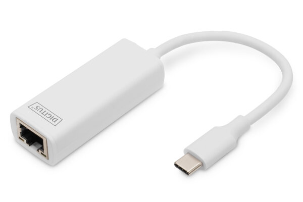 DIGITUS Adapter USB3.0/C -> RJ45 Gigabit Ethernet St/Bu 20cm