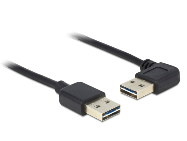 DELOCK Easy-USB-Kab.2.0 A(gewink. re/li)-> EUS-A 0.5m sch