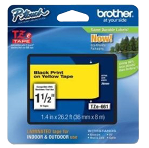 Brother Label schw./gelb 36mm