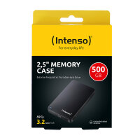 500GB Intenso Memory Case  3.0 USB-B 2,5" extern HDD