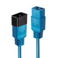 LINDY IEC-Netzverlängerung C19 auf C20 blau 2m...