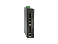 LevelOne Industr.PoE+Switch  8xFE PoE/IP30   120W     Metall
