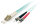Equip Patchkabel LC->ST  3.00m Multimode  Duplex OM3  türkis Polybeutel