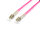 Equip Patchkabel LC->LC 20.00m Multimode  Duplex OM4 violett Polybeutel