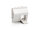 Equip Frontplatte 2xKeystone French abgew.   45x45mm RAL9010 Polybeutel