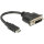 DELOCK HDMI Adapter mini C -> DVI(24+1) St/Bu schwarz