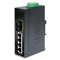 PLANET 4+1 100FX Port Multi-mode Industrial Ethernet Switch