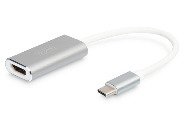 DIGITUS Adapter USB3.0/C -> HDMI 4K silb./weiß AG9310