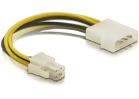 DELOCK Stromkabel P4 4pol -> Molex 4pin St/St  0.15m
