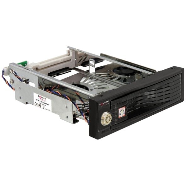 DELOCK Wechselrahmen 1x 3,5" SATA HDD in 5,25" Schacht sw