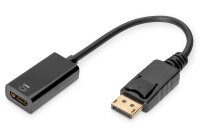 DIGITUS DisplayPort Adapter DPort -> HDMI St/Bu 0,2m...