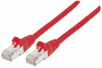 INTELLINET Patchkabel Cat6a-Stecker/Cat7-Rohkabel 2m rot