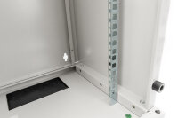 DIGITUS Wandschrank     Compact  9HE 254mm 10" Glastür grau