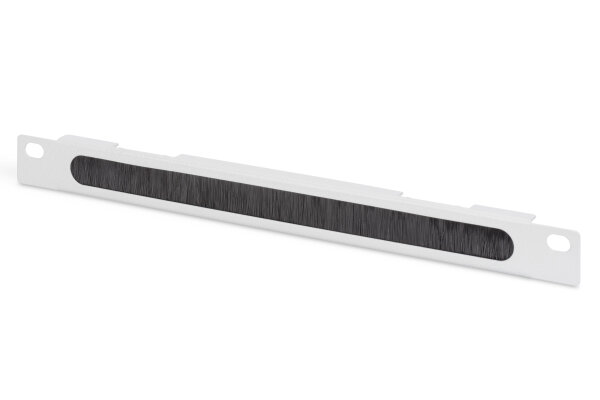 DIGITUS Kabelbürstenleiste 0,5HE 10" 254mm  grau
