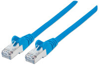 INTELLINET Patchkabel RJ45 S/FTP Cat6 Kupfer LSZH 1,0m blau