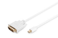 DIGITUS DisplayPortKabel miniDPort->DVI(24+1) St/St 8K...