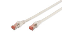 DIGITUS Patchkabel Cat6  S/FTP 2xRJ45  1.0m weiß...