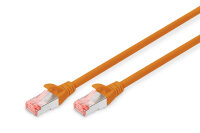 DIGITUS Patchkabel Cat6  S/FTP 2xRJ45  1.0m oran...