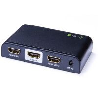 Techly HDMI 2.0 Splitter 4K, UHD, 3D, 2 Wege